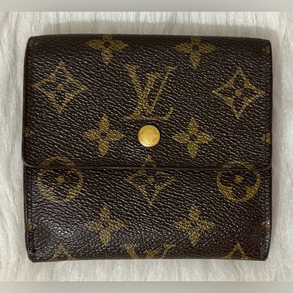 Authentic Vintage Louis Vuitton Trifold Monogram Elise Wallet VGUC